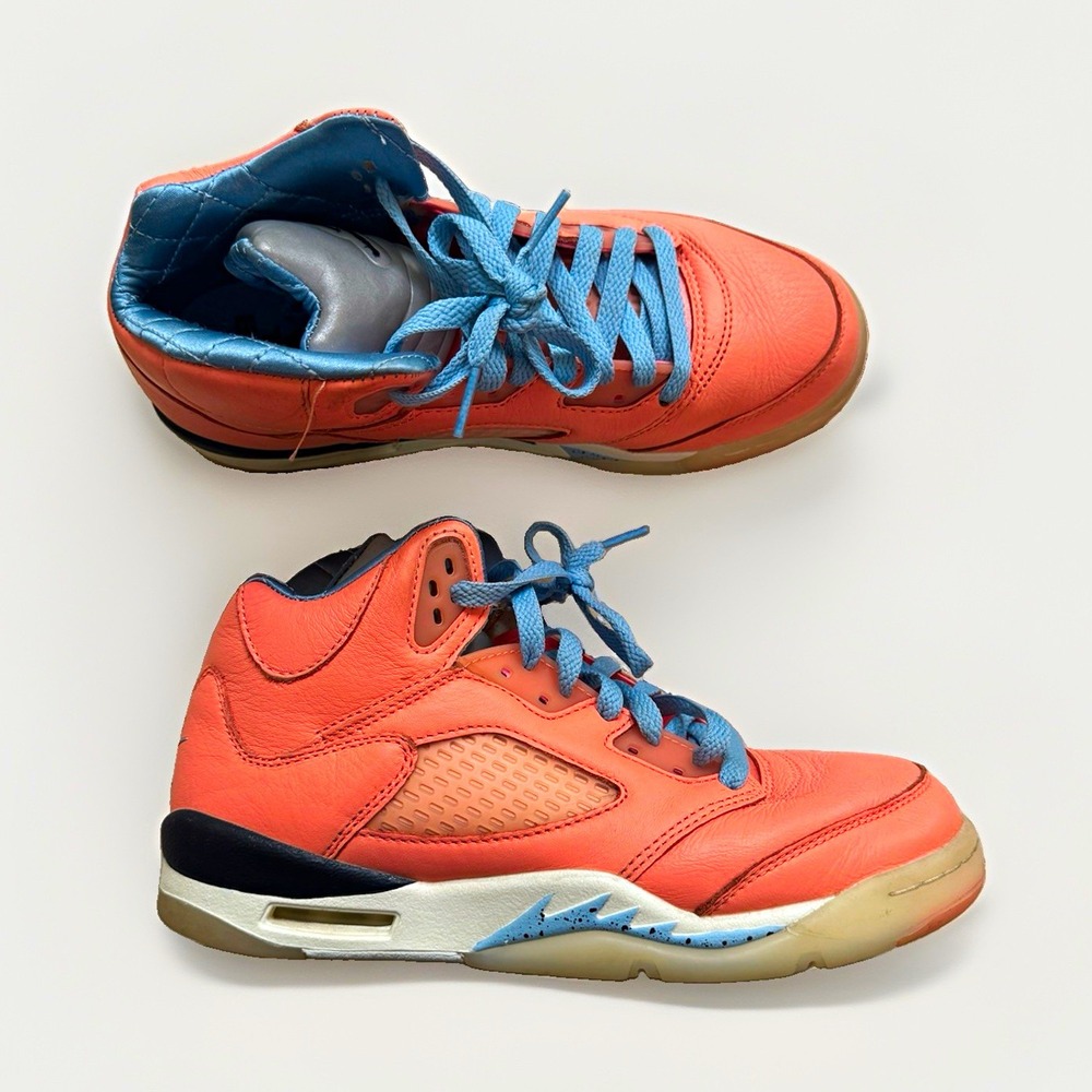 Jordan Air Jordan 5 Pink/Blue Unisex Kids 6.5 Women's 8 Leather DJ Khaled